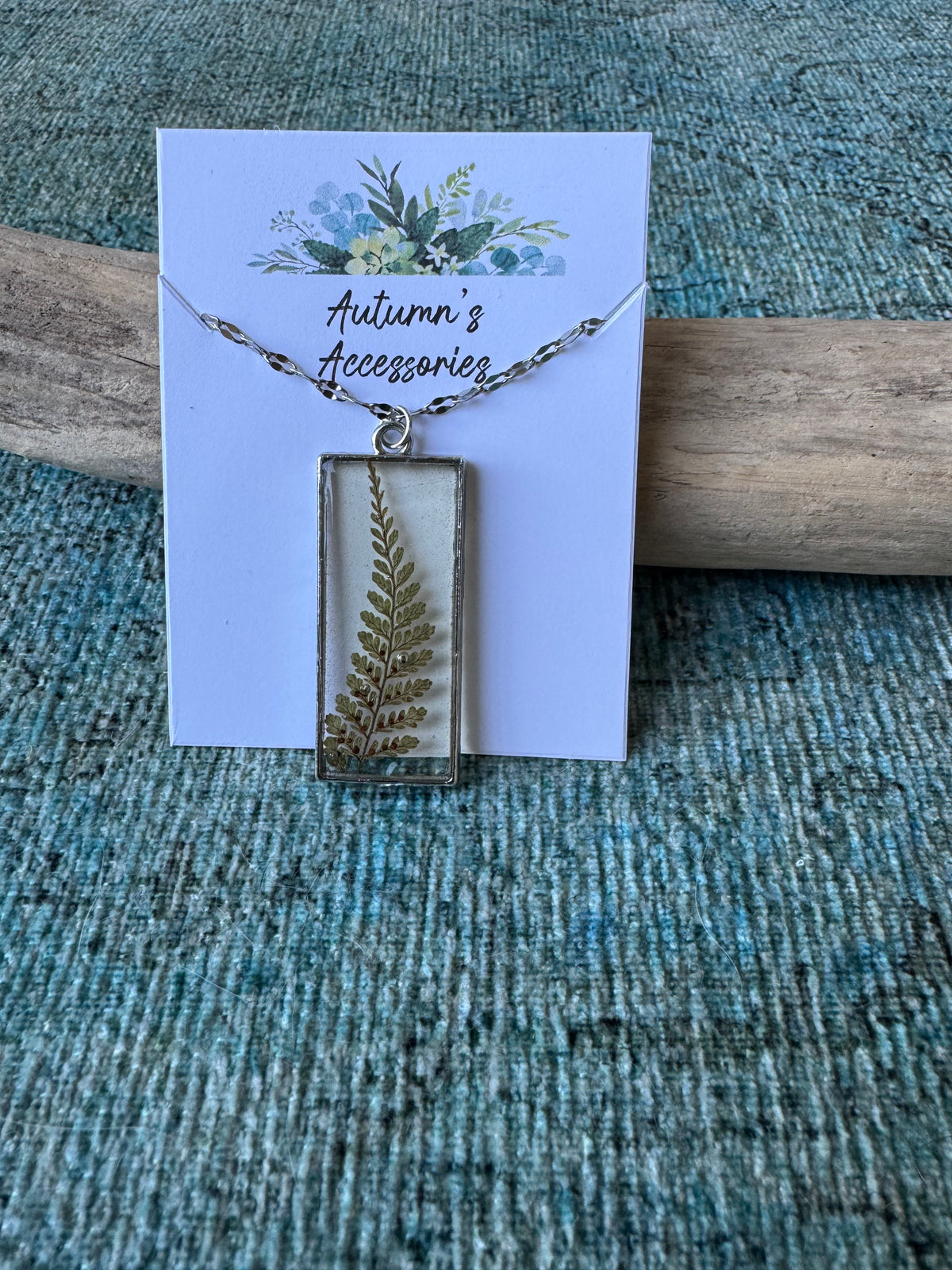 Fern Kissed Silver Necklace