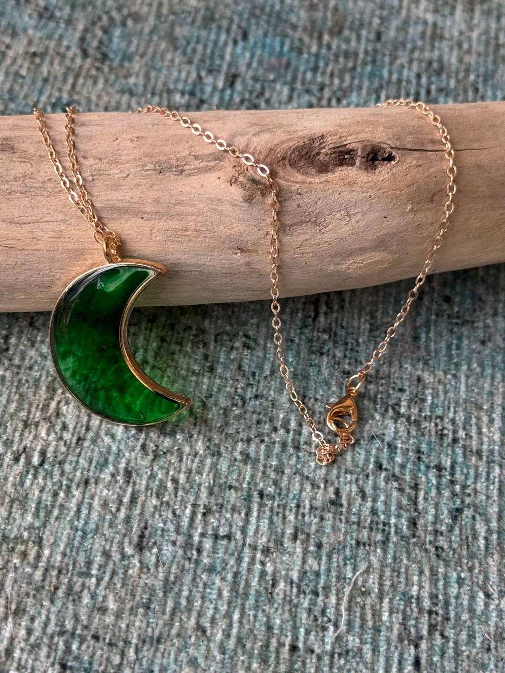 Misty Moonrise Gold Necklace