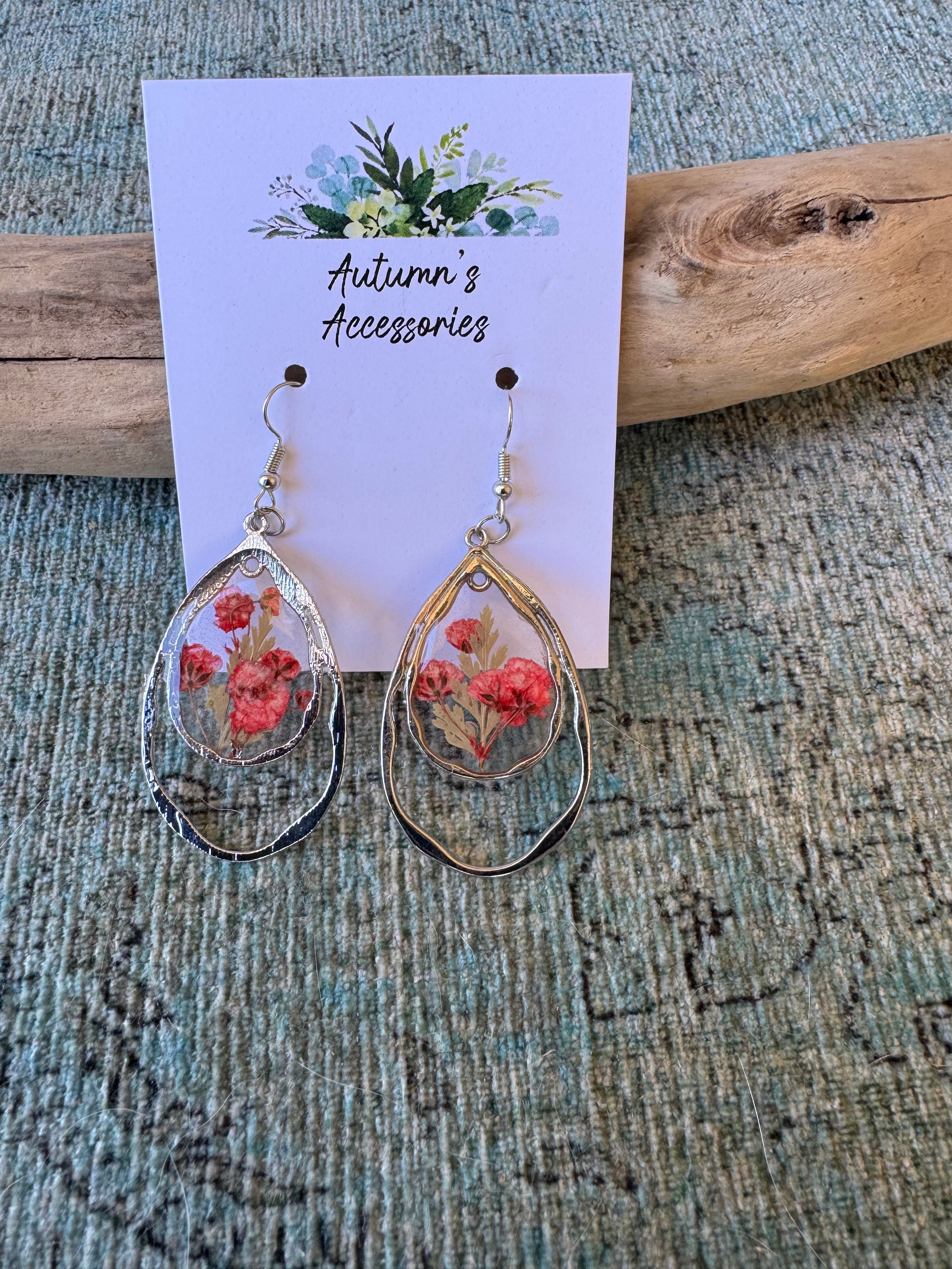 Strawberry Fields Silver Earrings