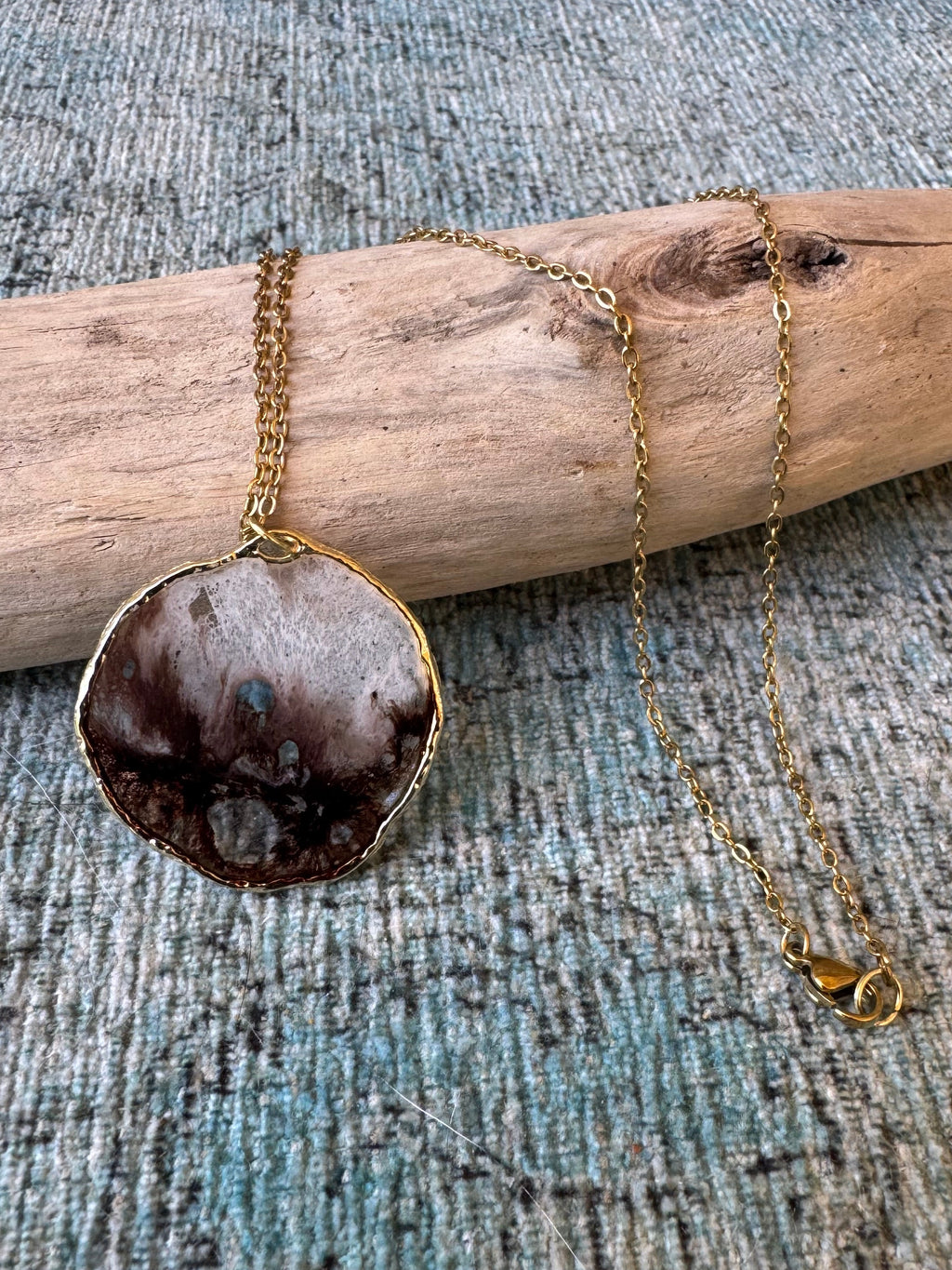Mocha Frap Gold Necklace