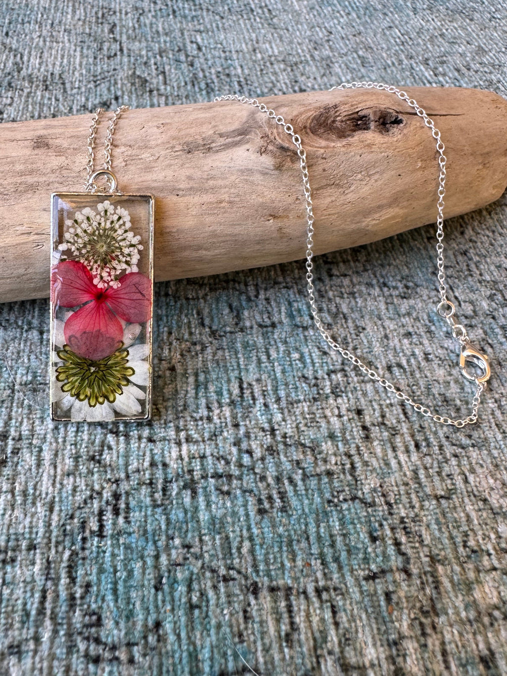 Spring Bouquet Silver Necklace