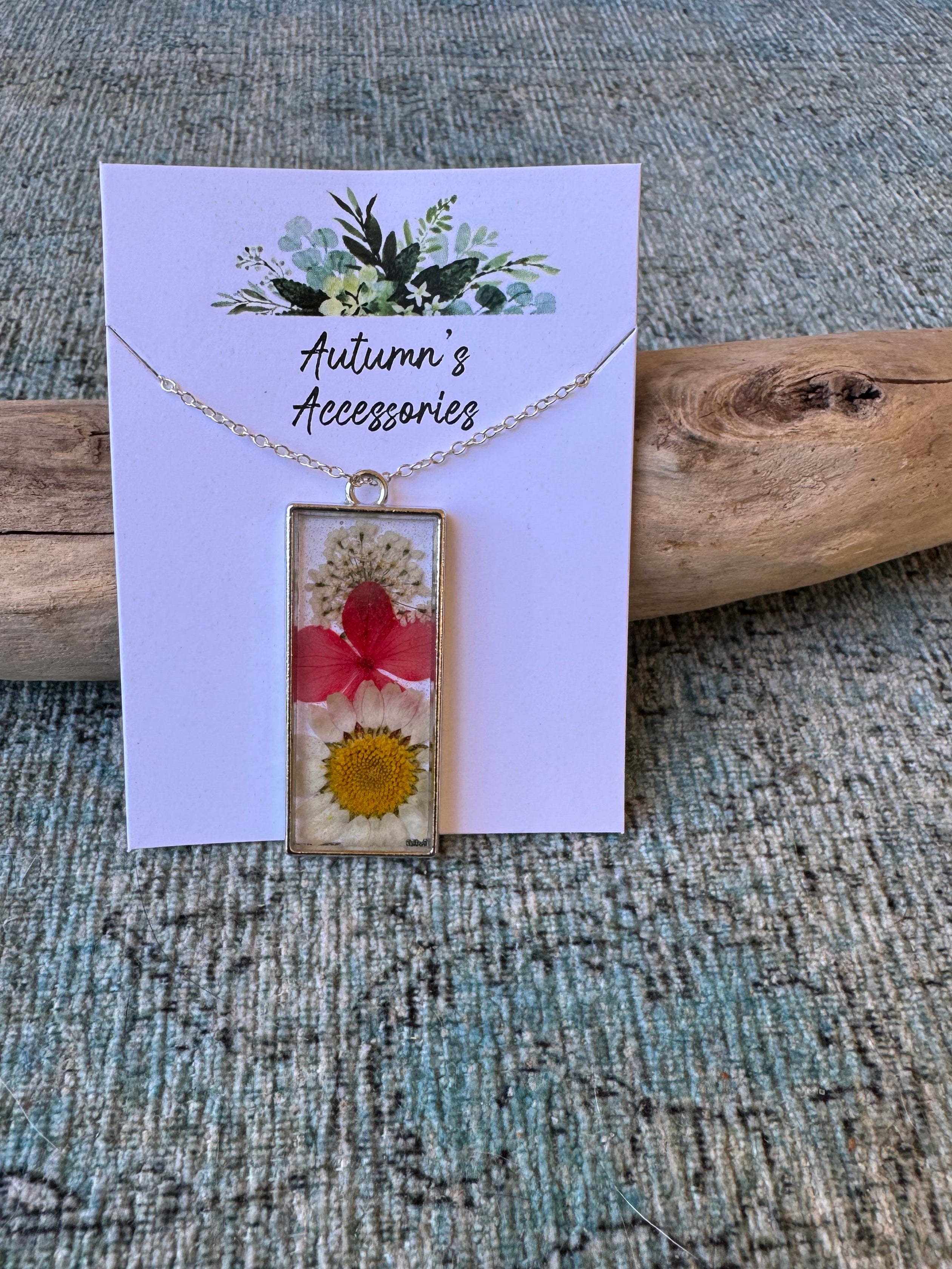 Spring Bouquet Silver Necklace