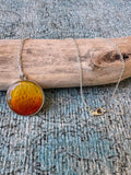 Mimosa Splash Silver Necklace