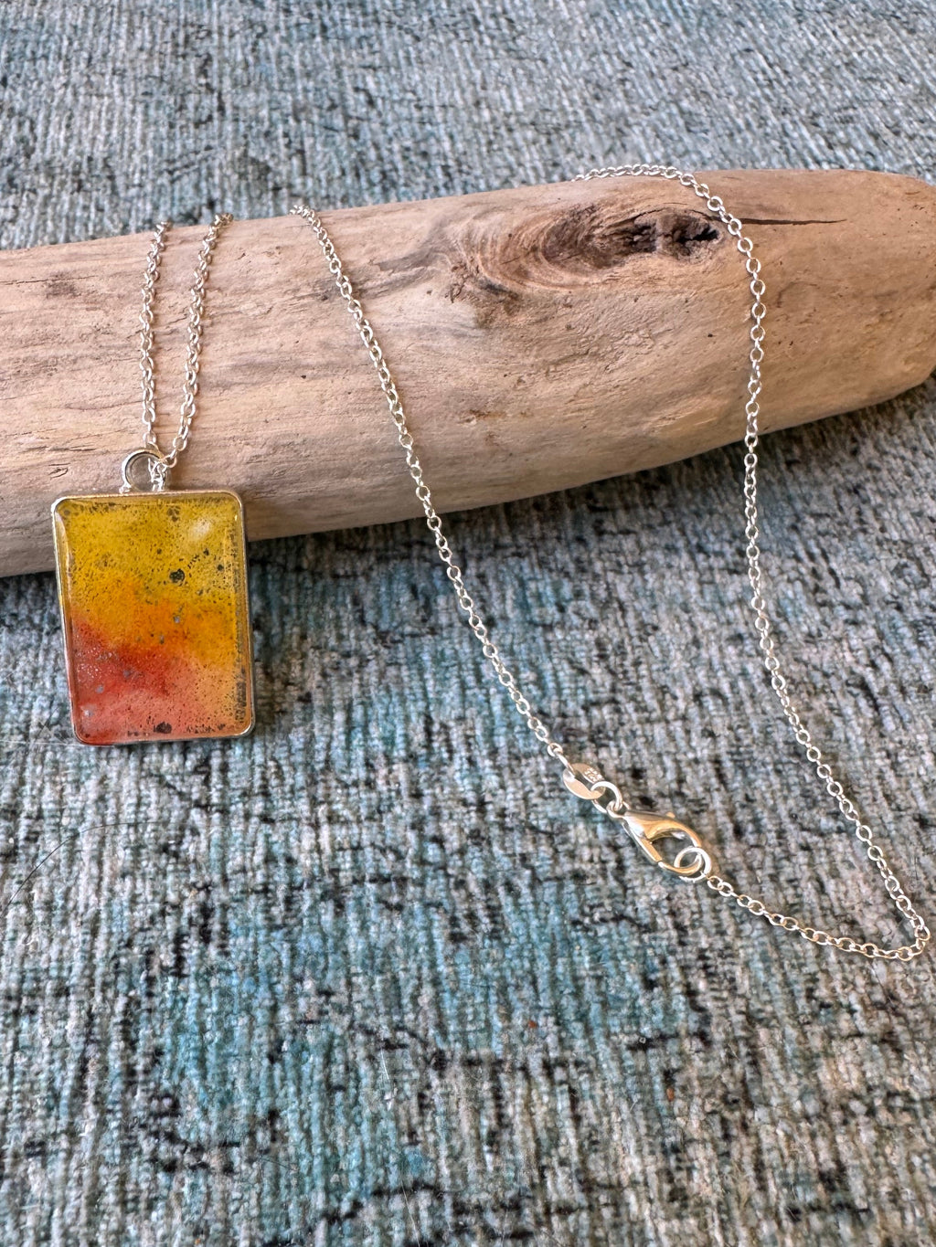 Citrus Sunset Silver Necklace