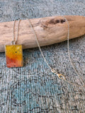 Citrus Sunset Silver Necklace