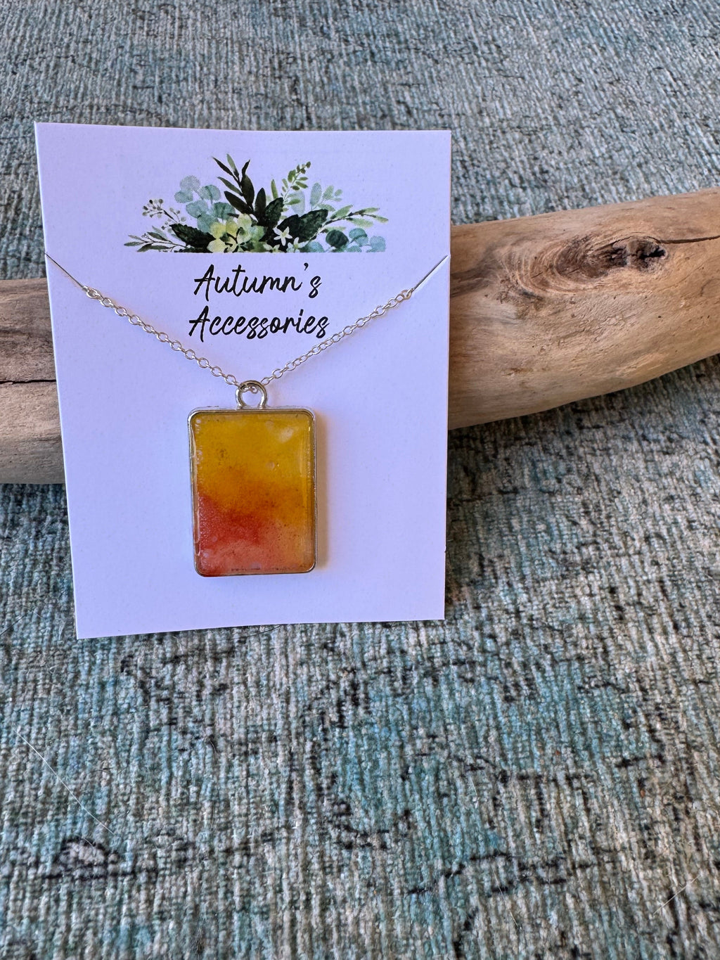 Citrus Sunset Silver Necklace