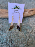 Stormy Night Gold Earrings