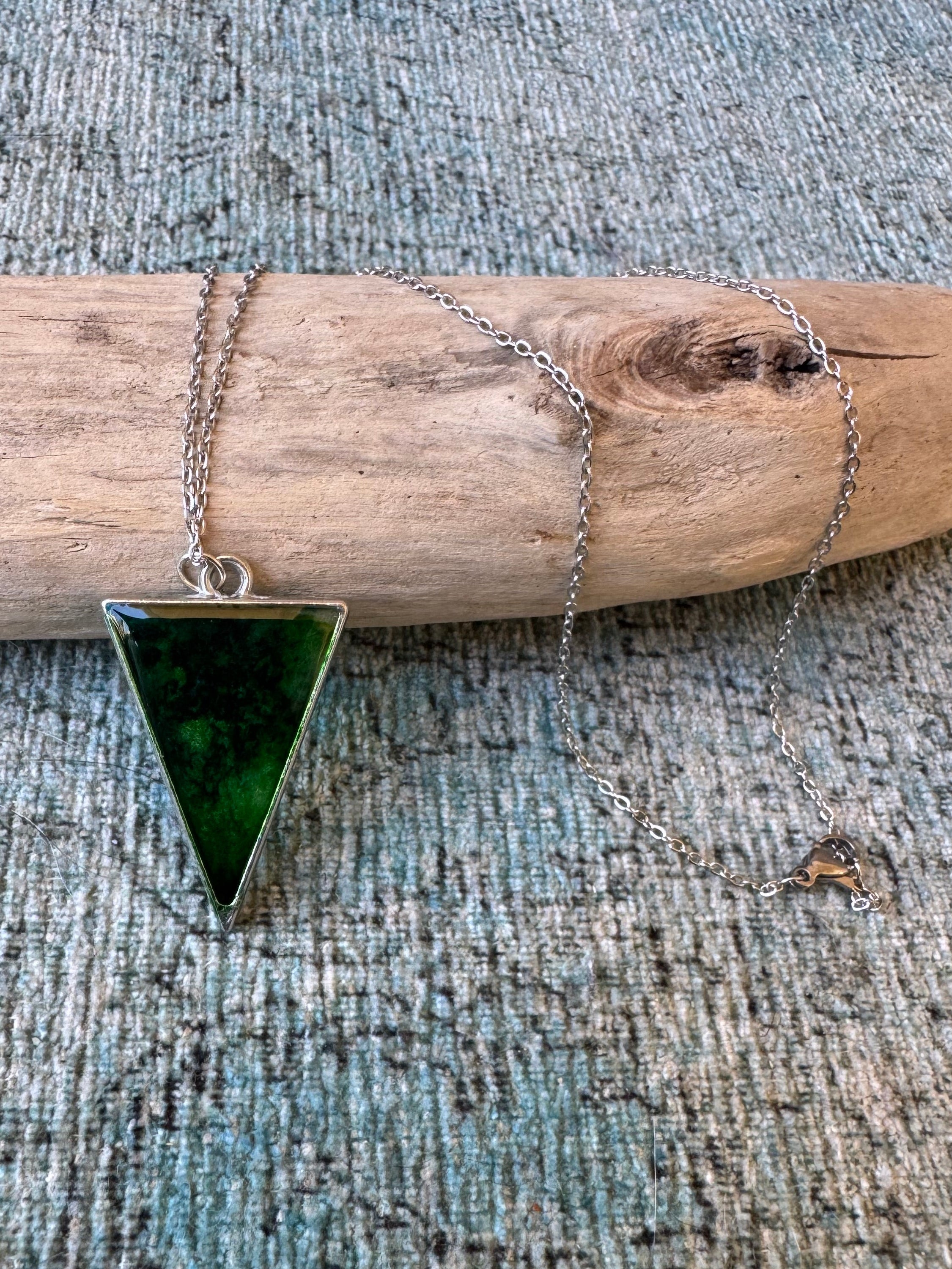 Emerald Isle Silver Necklace