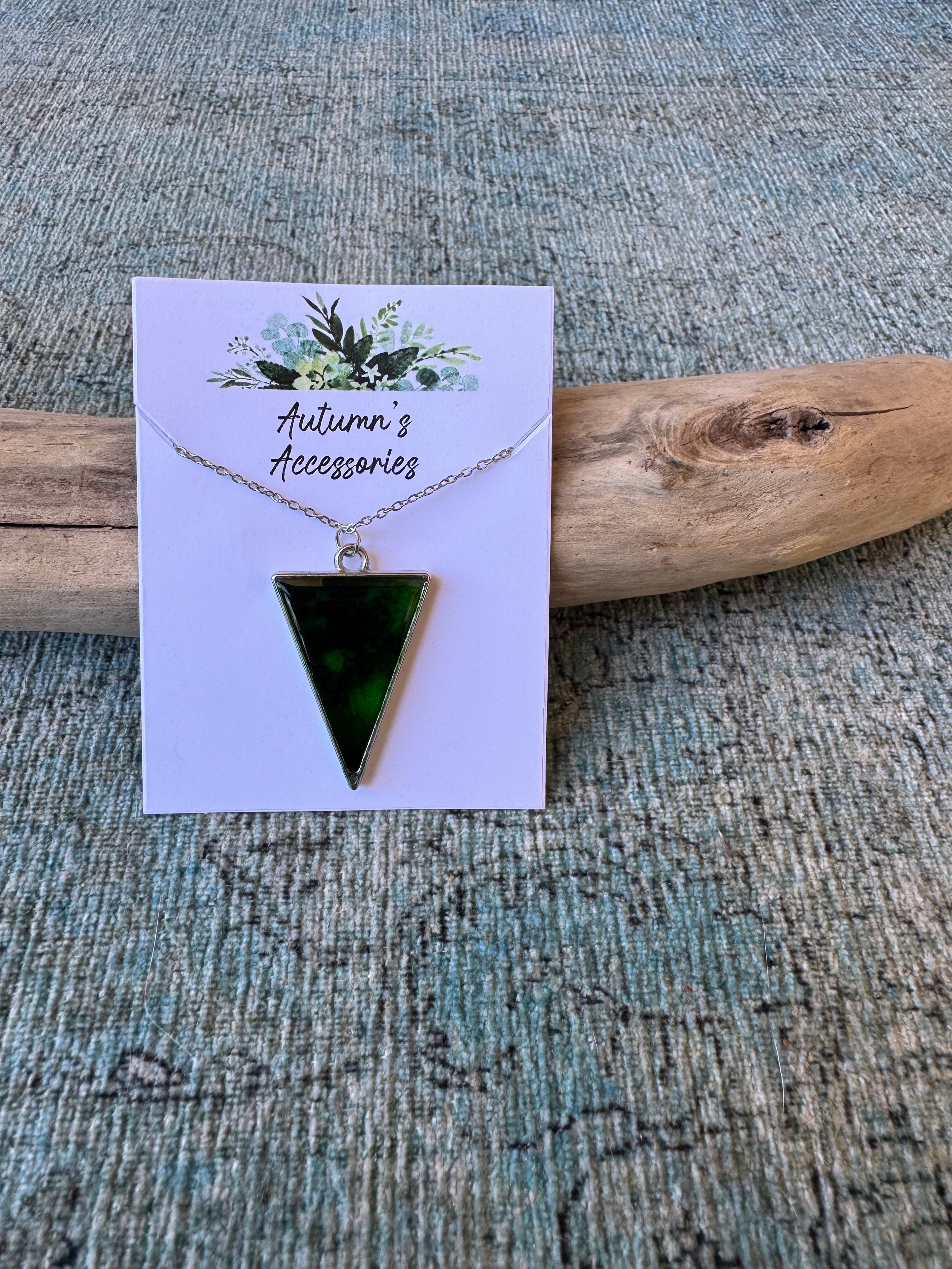 Emerald Isle Silver Necklace