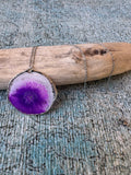 Lilac Love Silver Necklace
