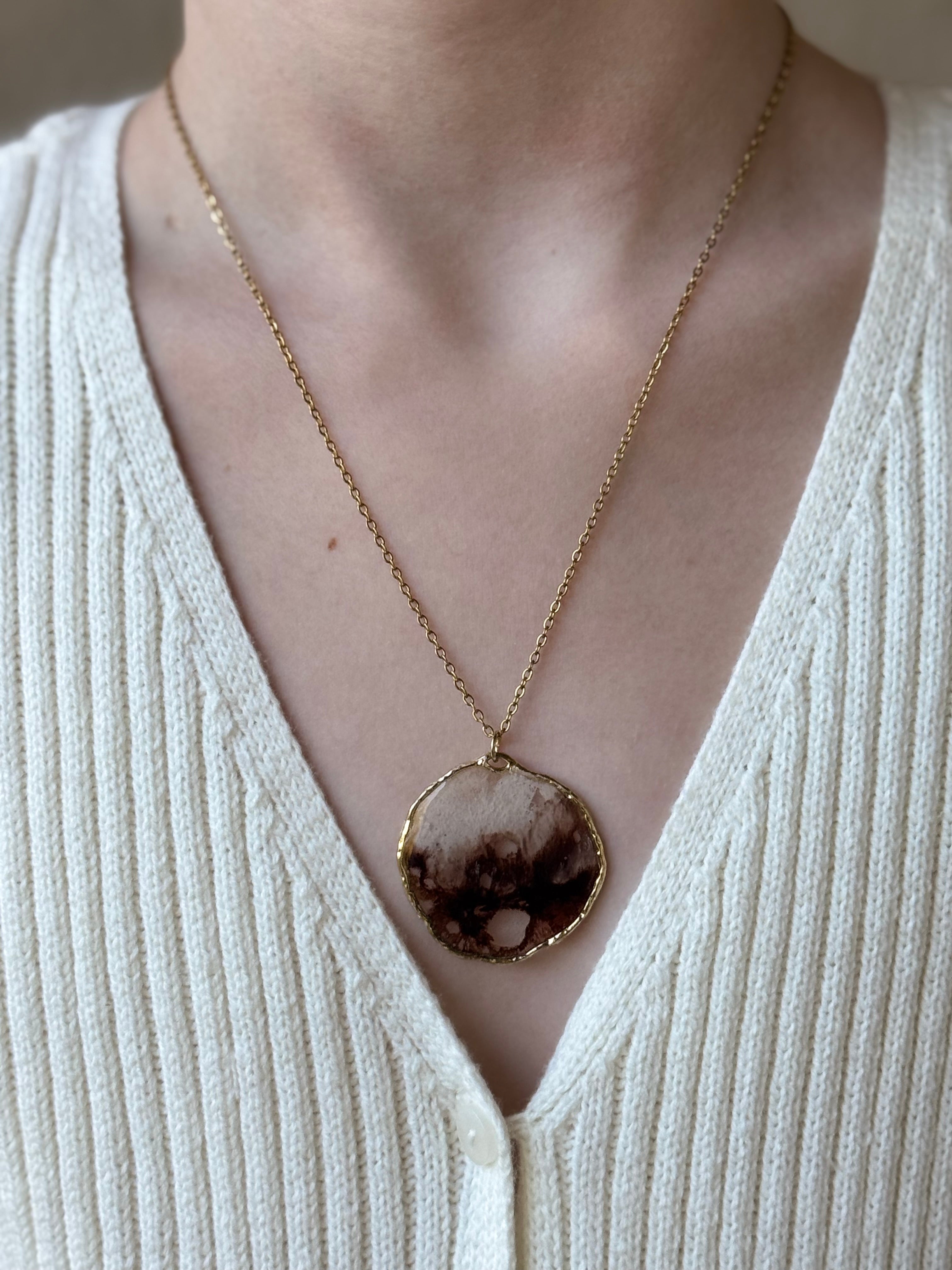 Mocha Frap Gold Necklace