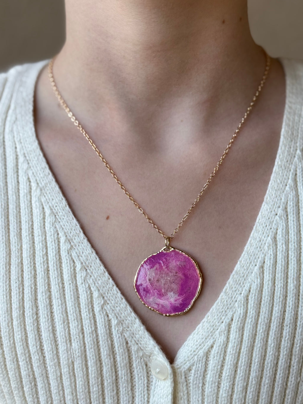 Berries-n-Cream Gold Necklace