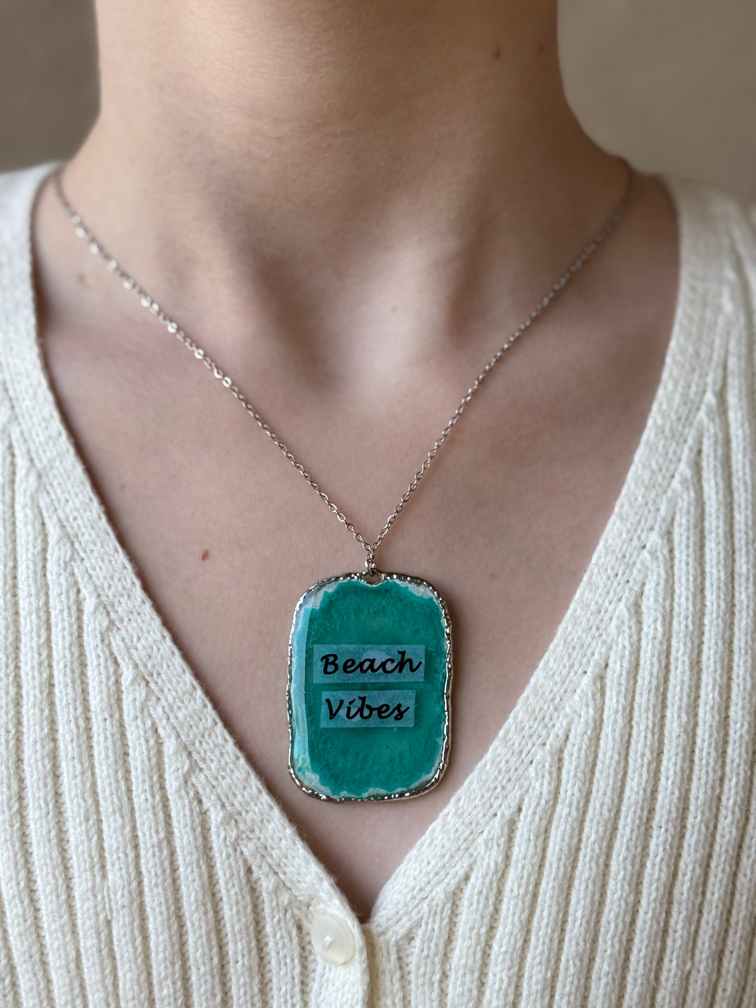 Beach Vibes Silver Necklace