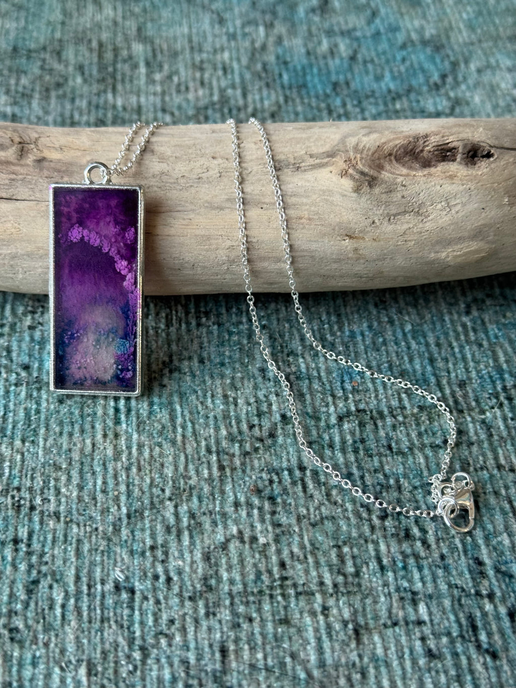 Purple Haze Silver Necklace