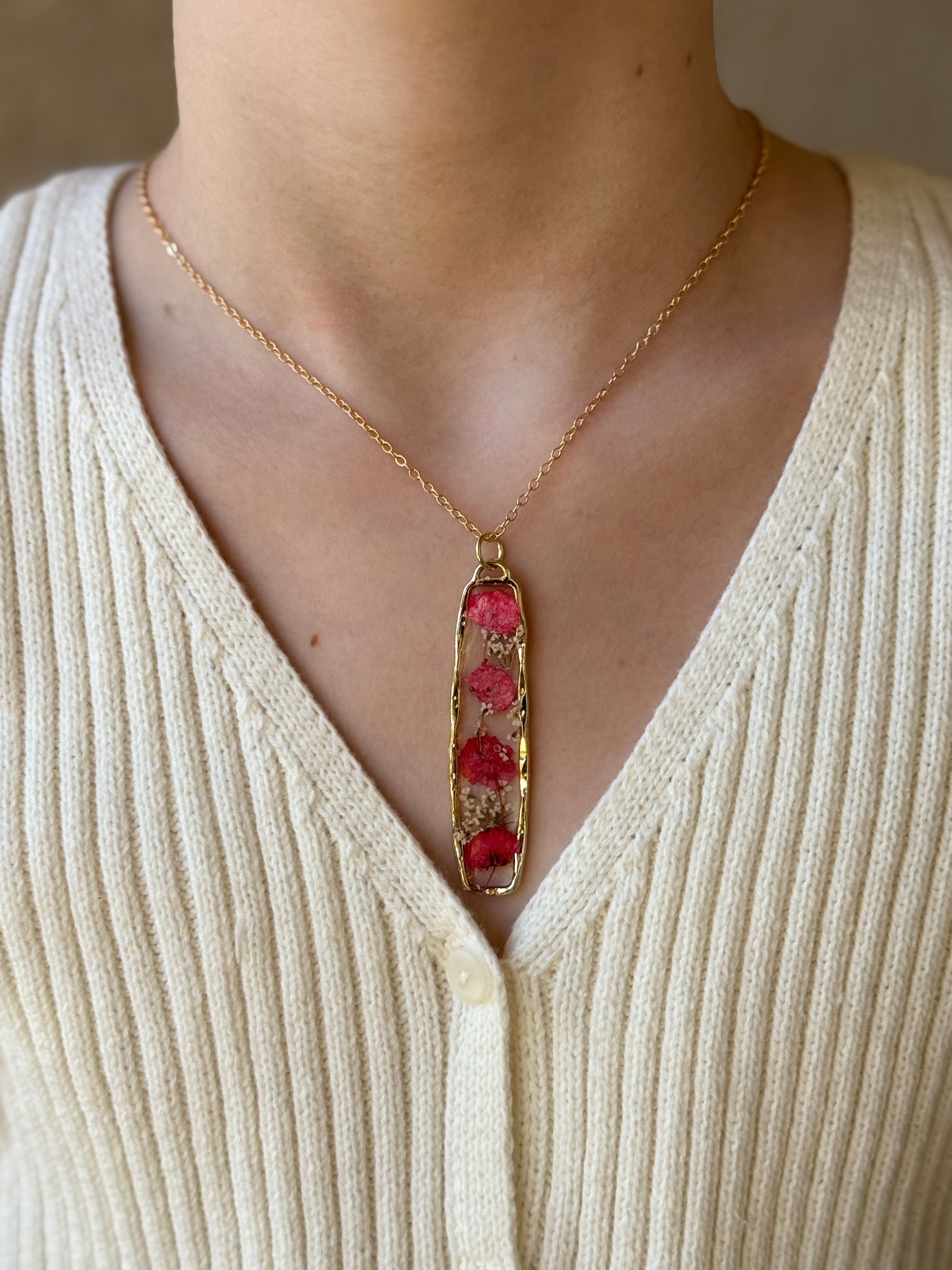 Cherry Blossom Gold Necklace
