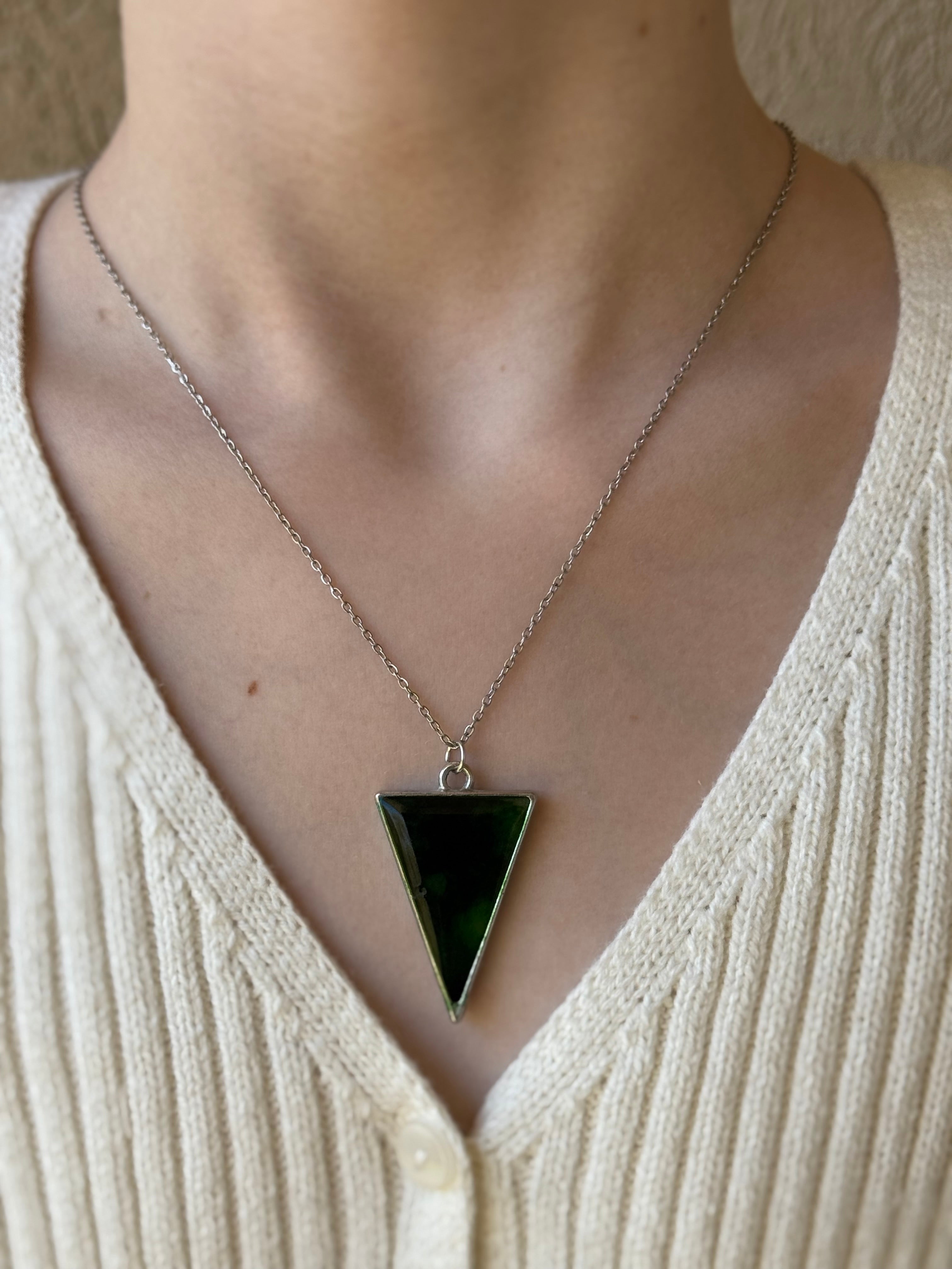 Emerald Isle Silver Necklace