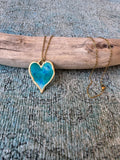 Salty Sea Glass Gold Necklace