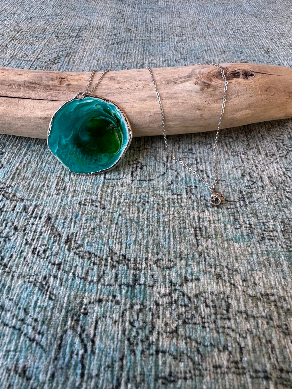 Seaweed Sea Silver Necklace