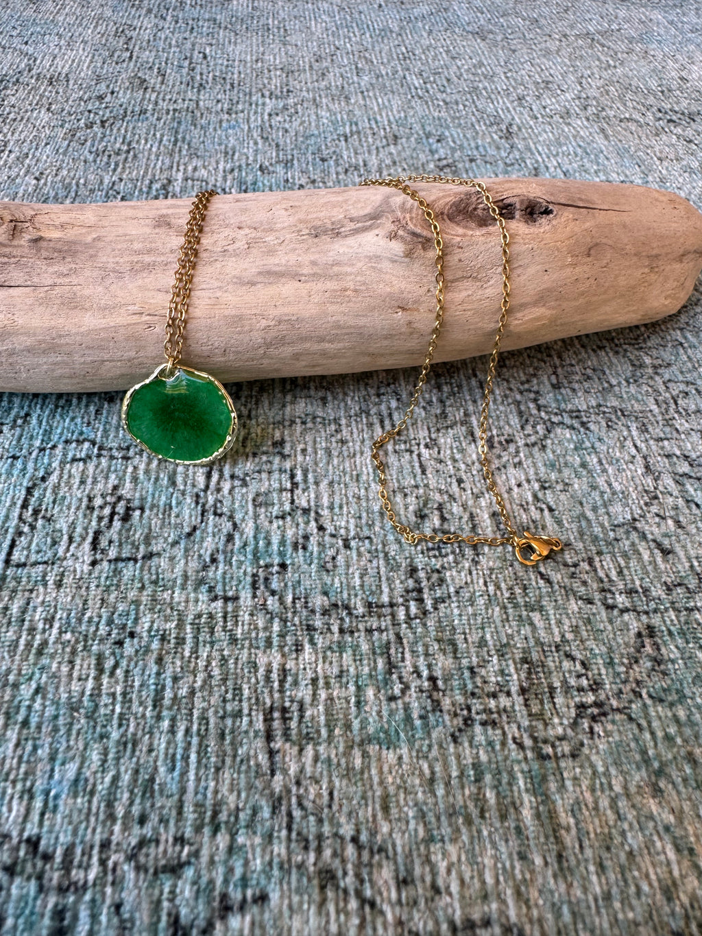 Sea Moss Gold Necklace