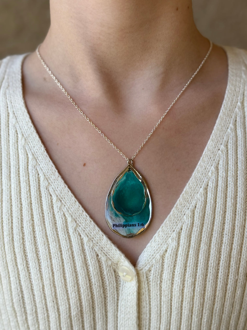 Firm in Faith Silver Necklace