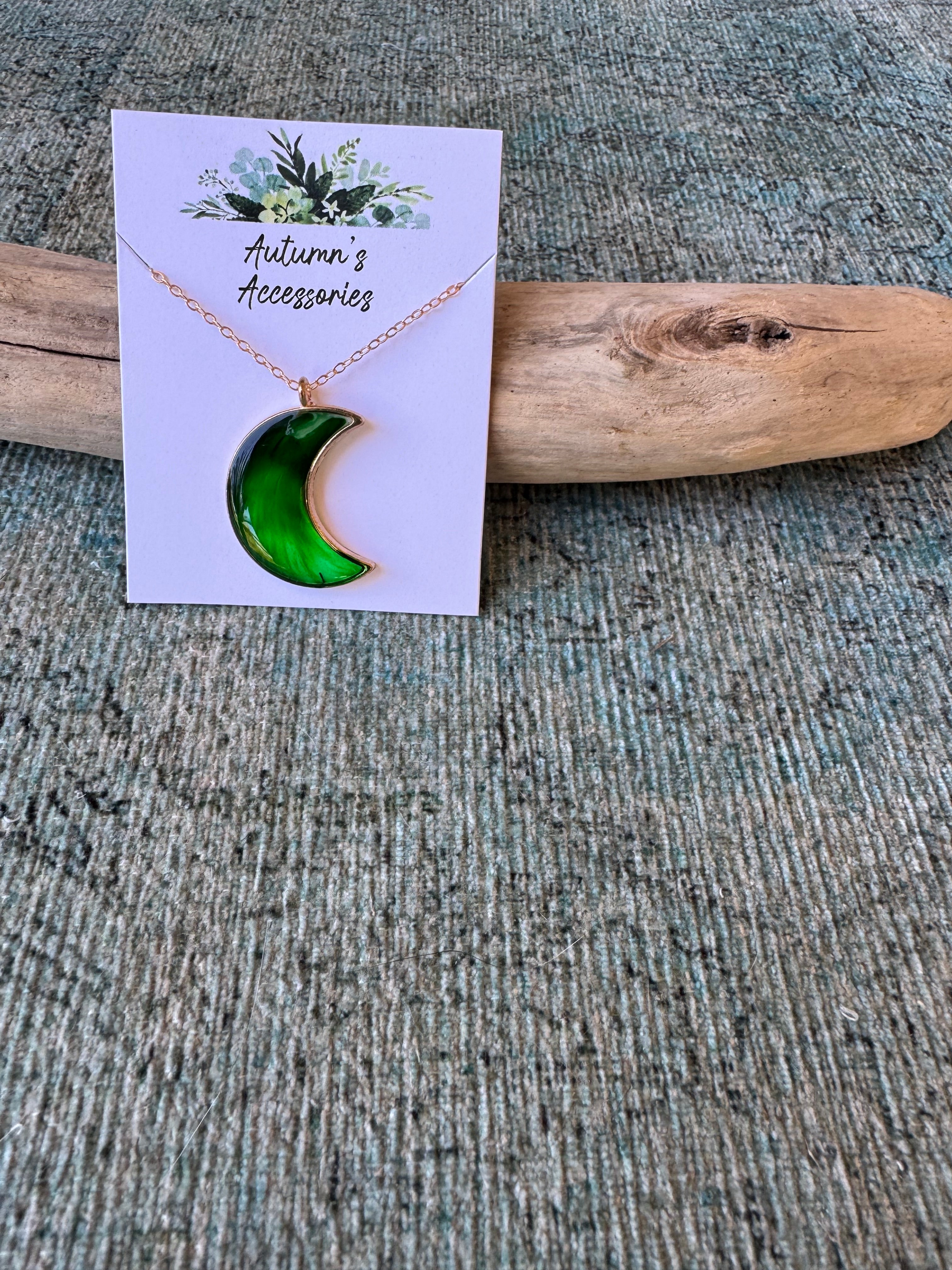 Misty Moonrise Gold Necklace