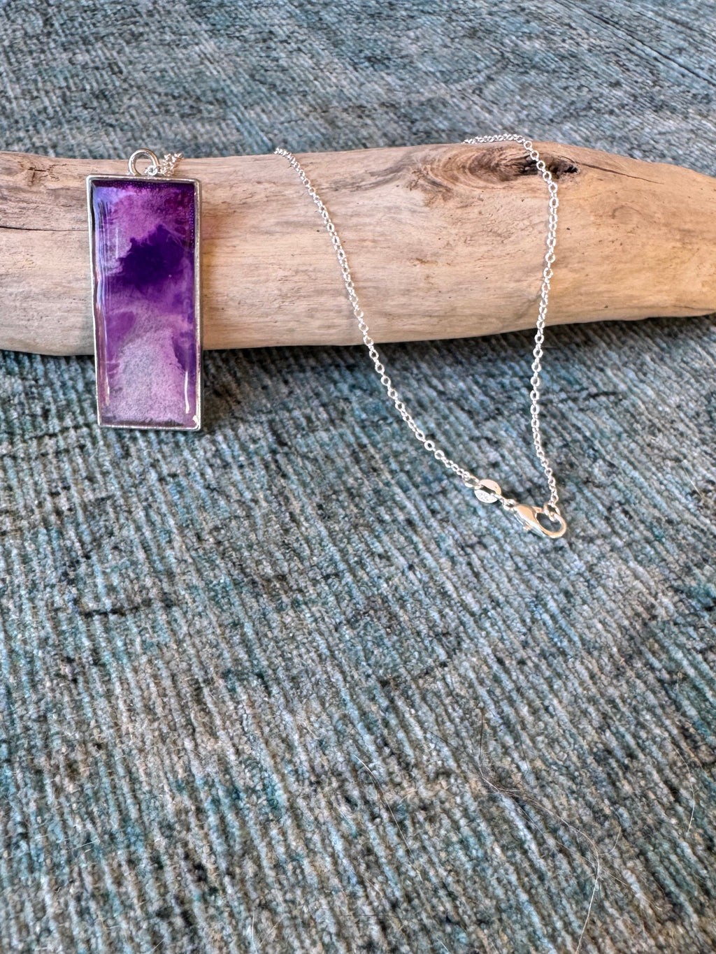 Purple Haze Silver Necklace