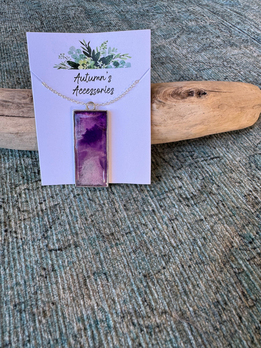 Purple Haze Silver Necklace