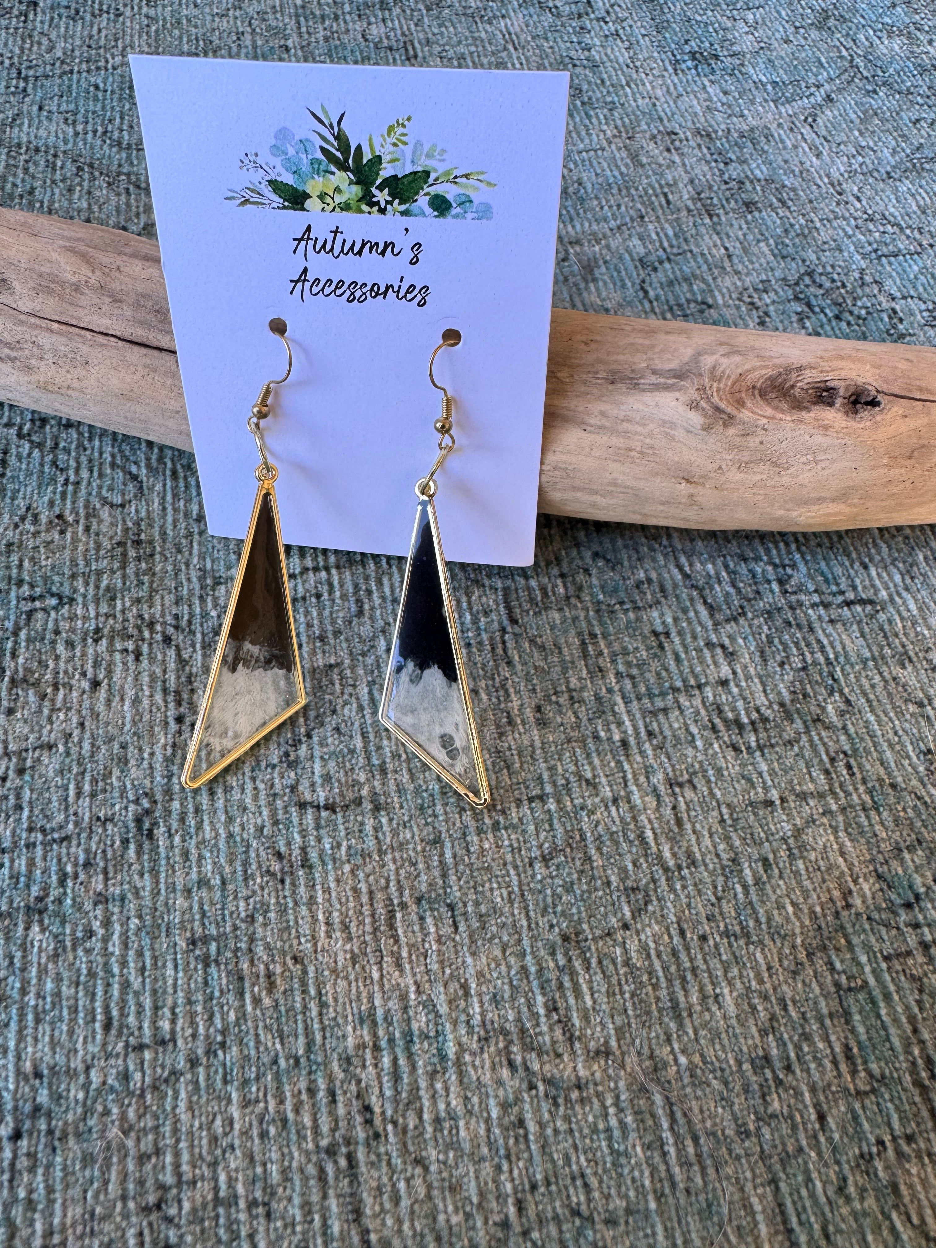 Opal Sky Gold Earrings