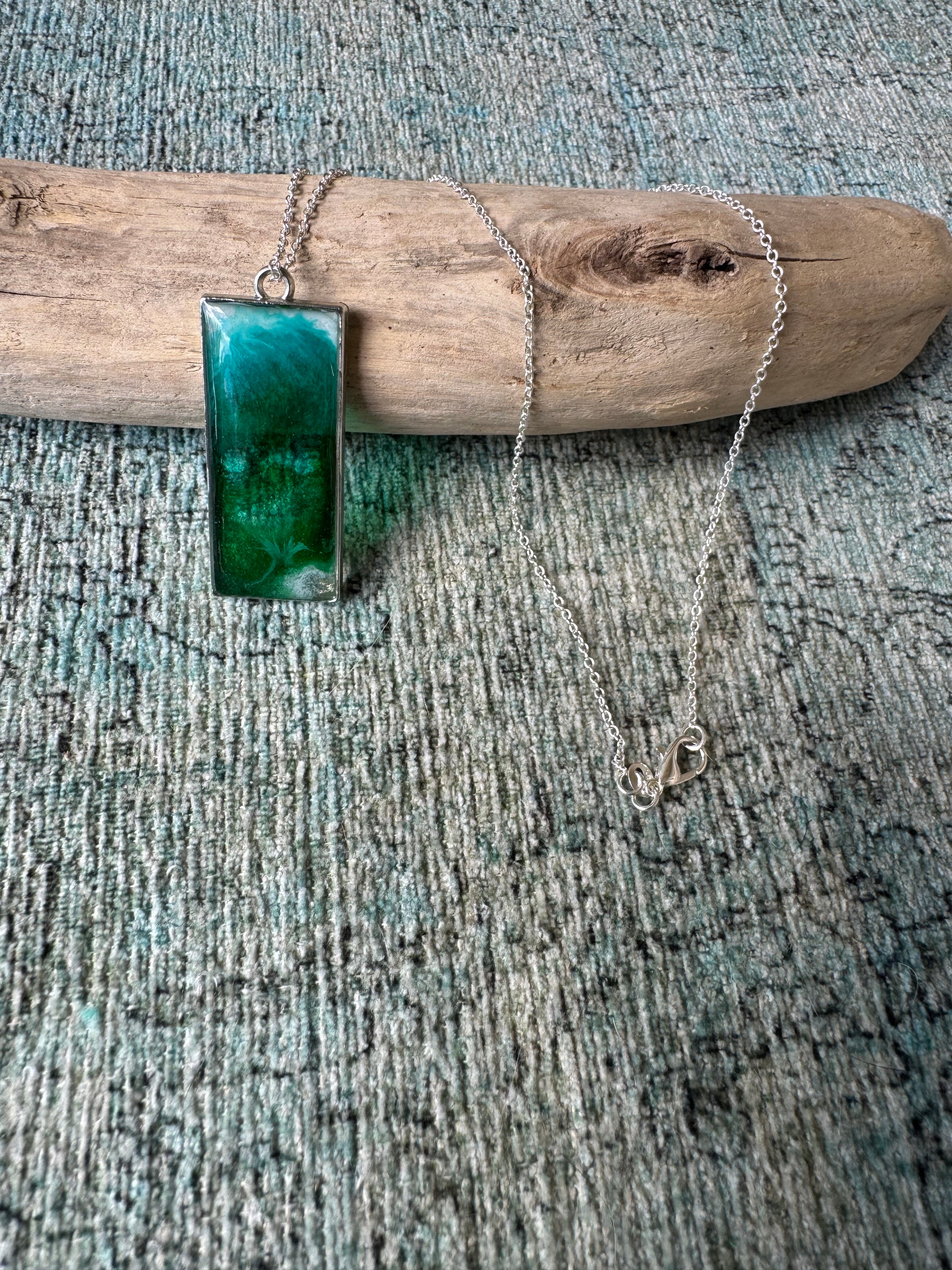 Ocean Splash Silver Necklace