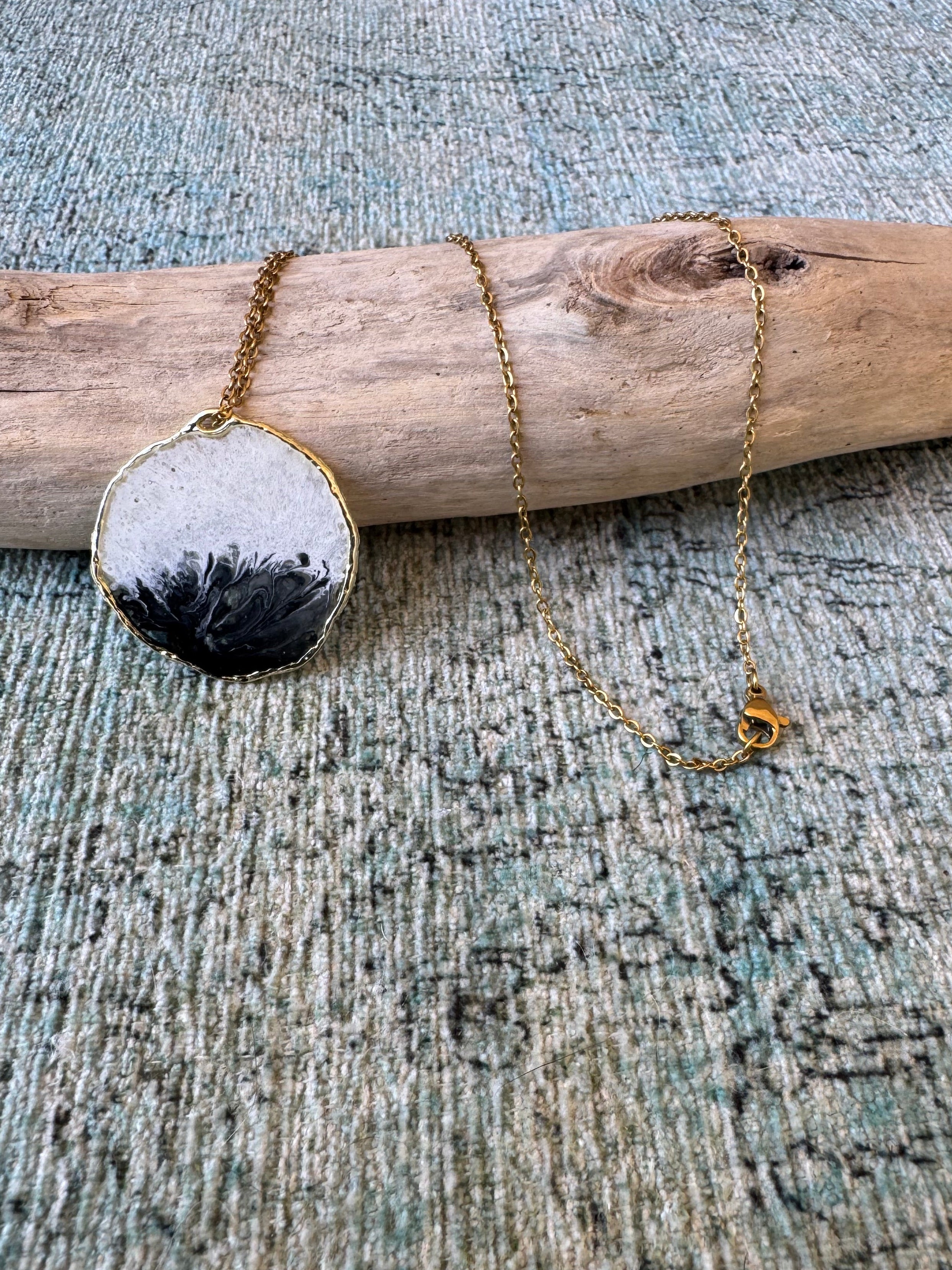 Marshmallow Fluff Gold Necklace