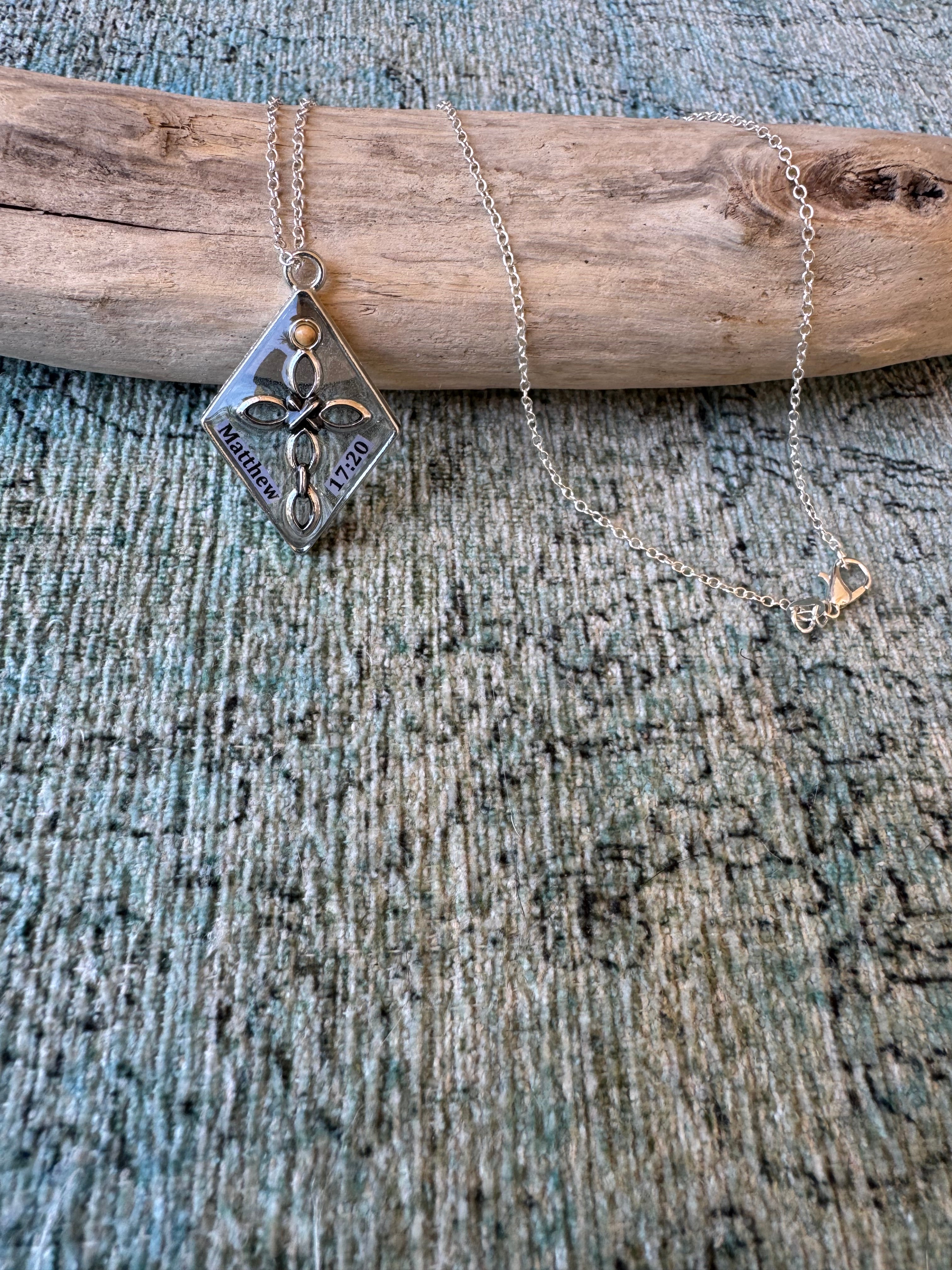 Unwavering Faith Silver Necklace