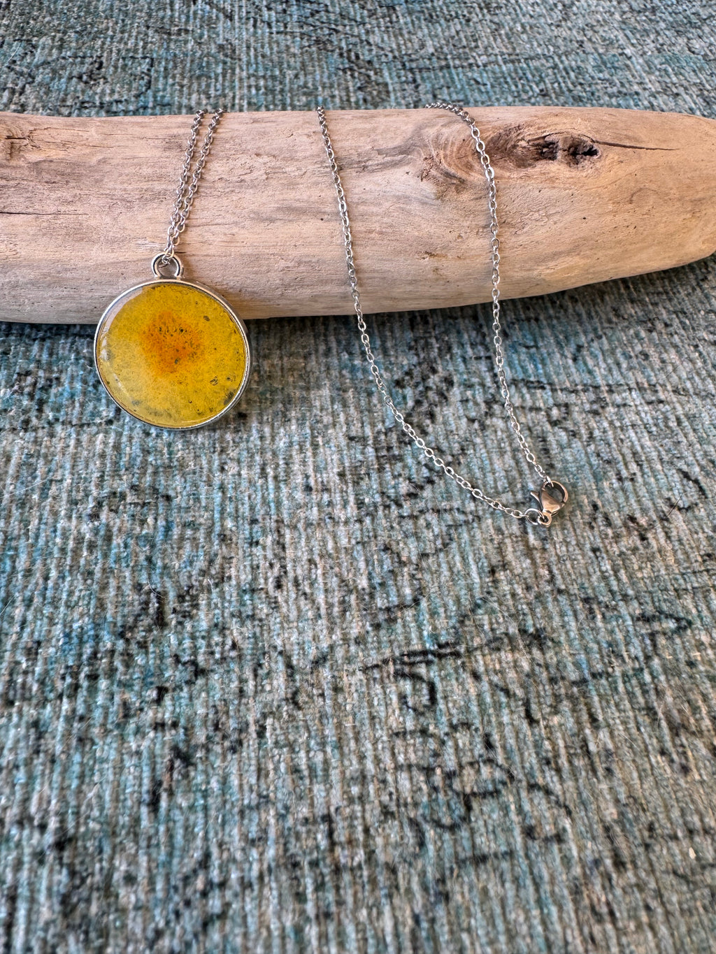 Lemon Twist Silver Necklace