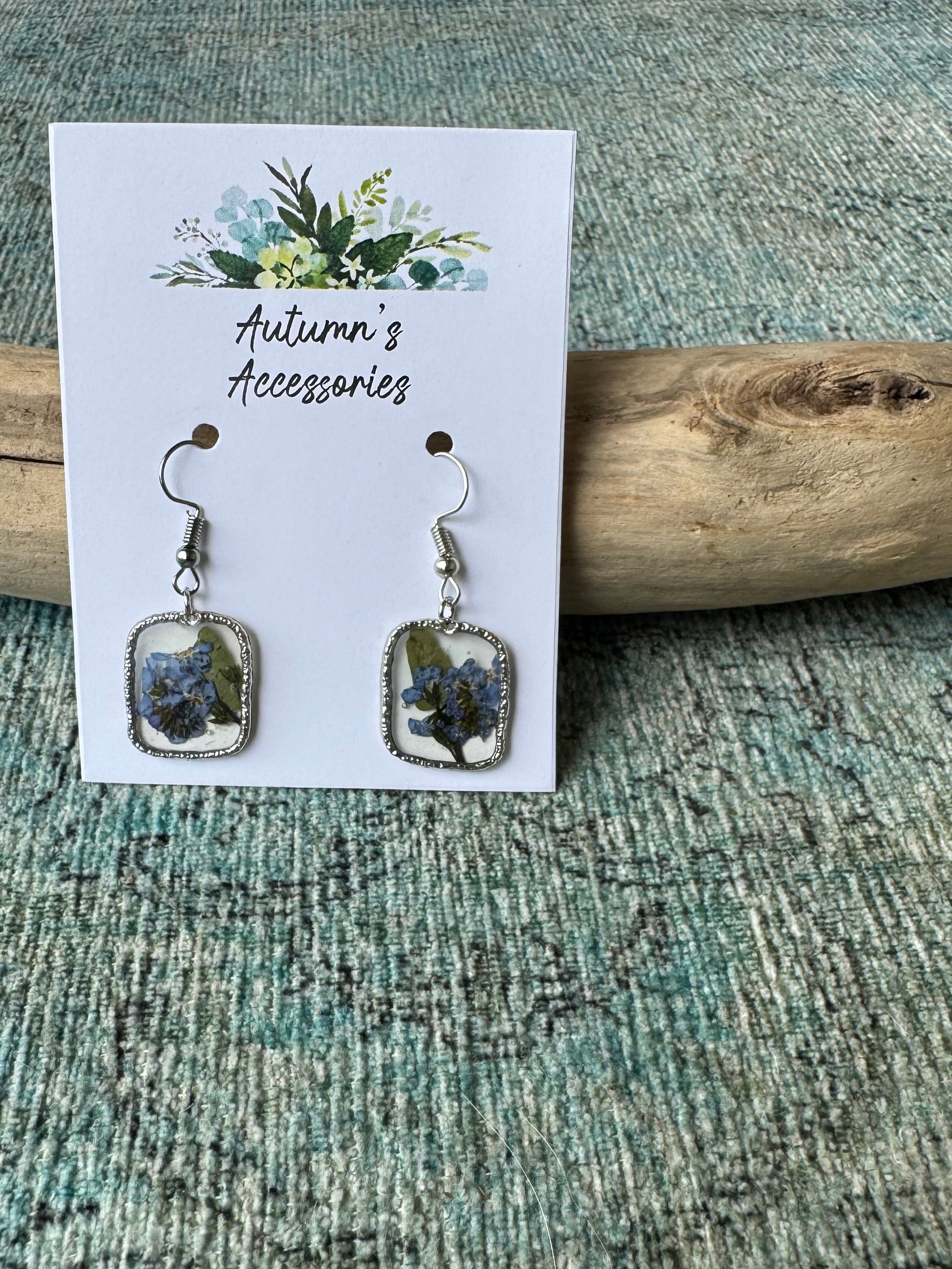 Periwinkle Passion Silver Earrings